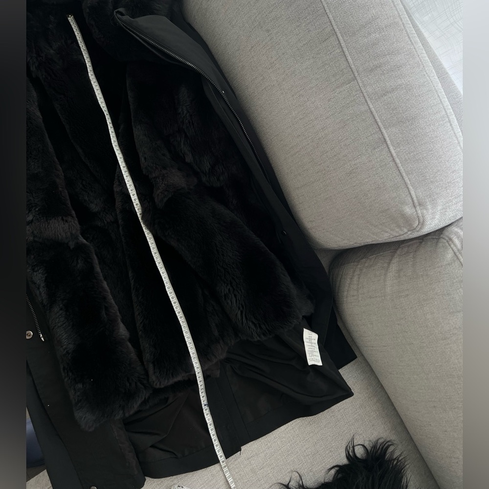 Double-layer rabbit fur Coat - Picture 13 of 16